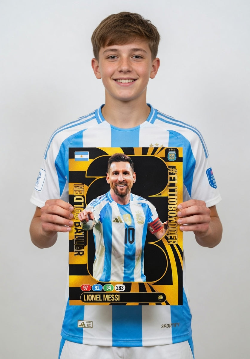 Lionel Messi Golden Baller Football Card