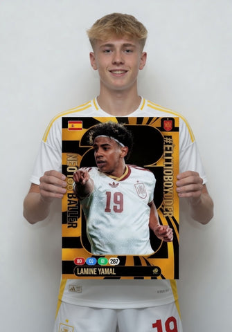 Lamine Yamal Golden Baller Football Card
