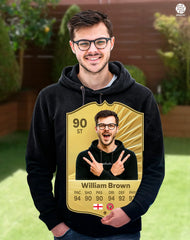 Personalised football card, FC26 Rare Gold