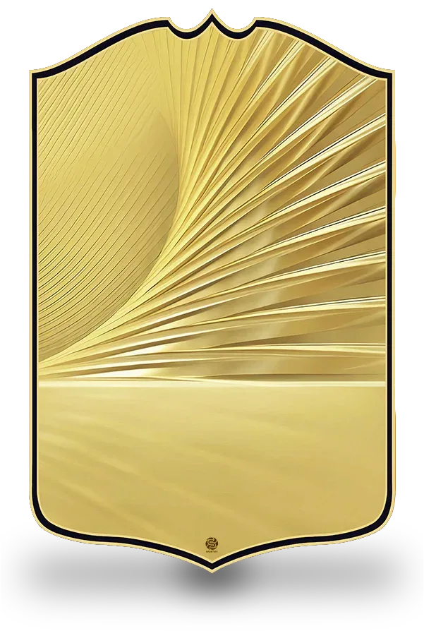 SPORTIFY CARDS
FC26 Rare Gold personalised FIFA card template featuring a luxurious gold metallic design with shimmering light rays. Create your own custom Rare Gold football card with your photo, name and stats in the iconic FC26 Gold edition. Printed on durable PVC with a high-resolution finish. UK and worldwide shipping. Starting from £17.99.
