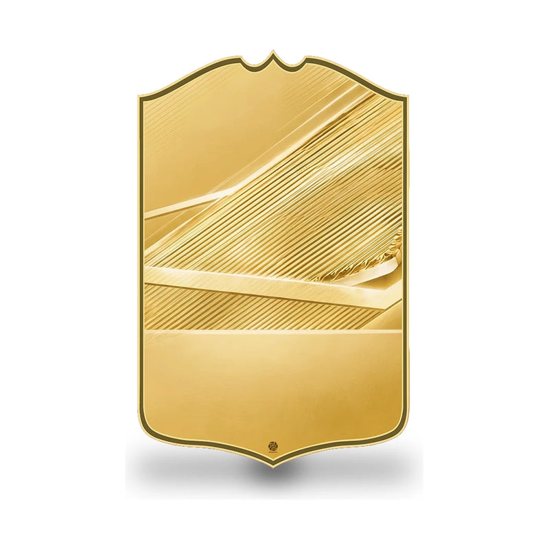 SPORTIFY CARDS
FC27 Rare Gold personalised FIFA card featuring a classic gold metallic design with fine diagonal light lines. Create your own custom Rare Gold football card with your photo, name and stats in the new FC27 edition. Printed on premium PVC with a high-resolution finish. The perfect personalised football gift. UK and worldwide shipping. Starting from £13.99.