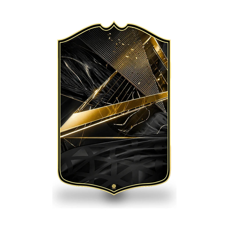 SPORTIFY CARDS
FC27 Team of the Week personalised FIFA card featuring a bold black and gold design with sharp gold light beams. Create your own custom Team of the Week football card with your photo, name and stats in the new FC27 edition. Printed on premium PVC with a high-resolution finish. The perfect personalised football gift. UK and worldwide shipping. Starting from £13.99.