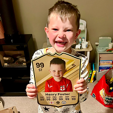 Personalised FIFA football card example 1 by Sportify Cards