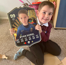 Personalised FIFA football card example 2 by Sportify Cards