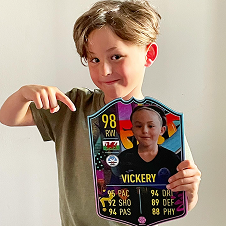 Personalised FIFA football card example 5 by Sportify Cards